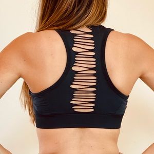 Splendid Active Ribbed Racerback Sports Bra